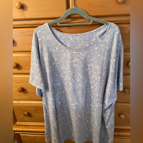 J. Jill Tops - J. Jill Light lavender Paisley Print Top